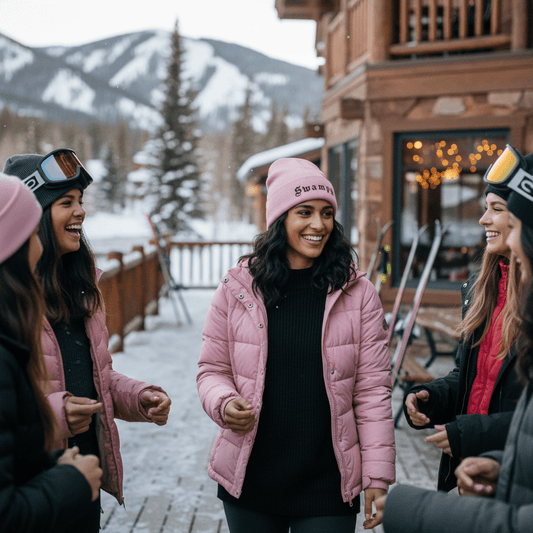 Cuff Beanie - Pink - Swampy Couture - beanie