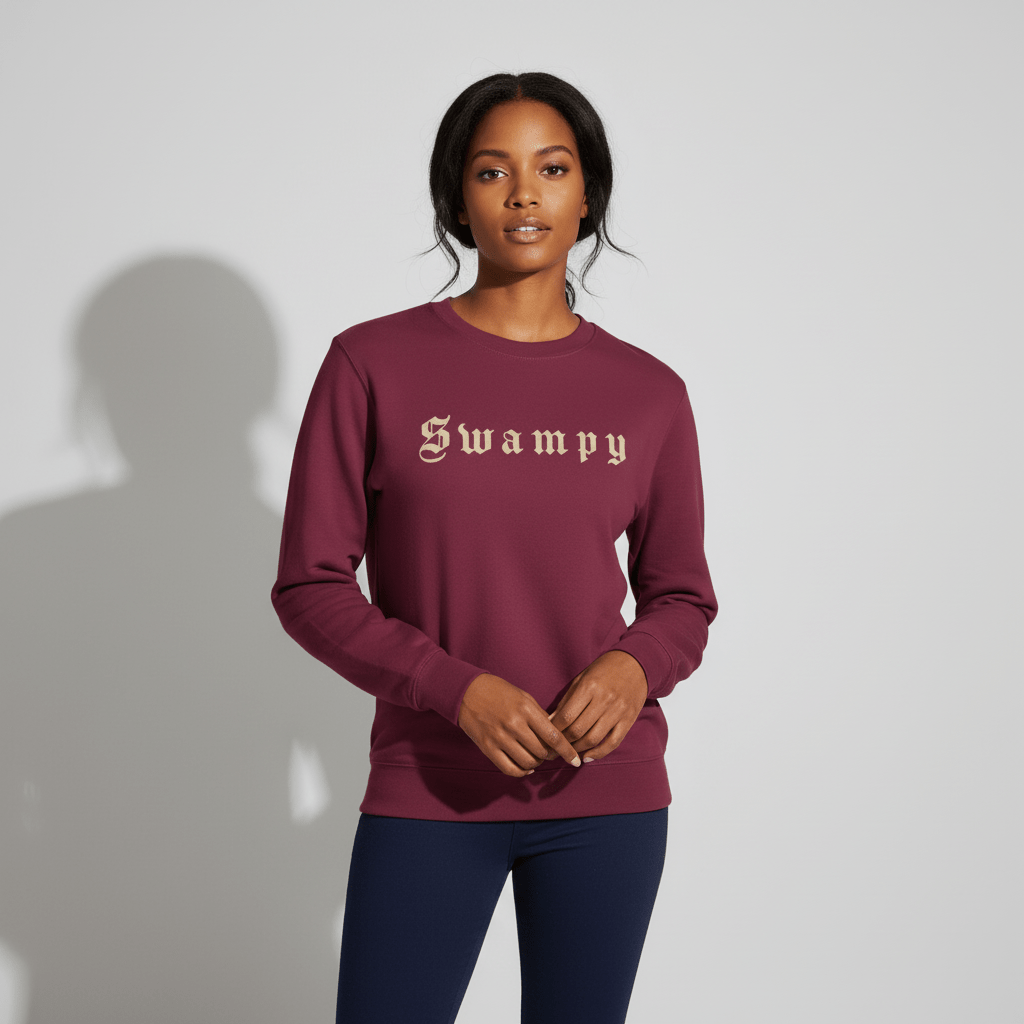 Heavyweight Crewneck - Maroon - Swampy Couture - sweatshirt