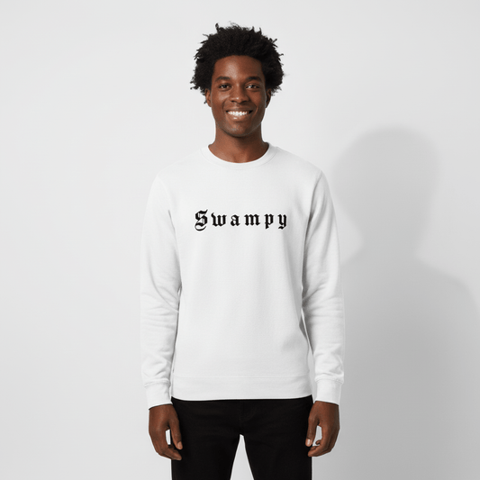 Heavyweight Crewneck - White - Swampy Couture - sweatshirt