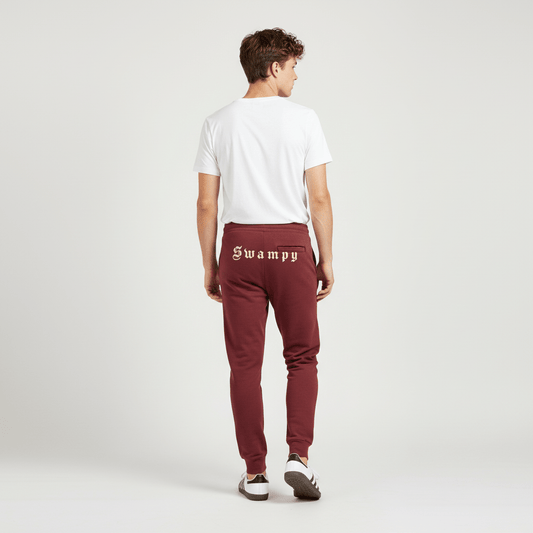 Unisex Premium Joggers - Maroon - Swampy Couture - pants