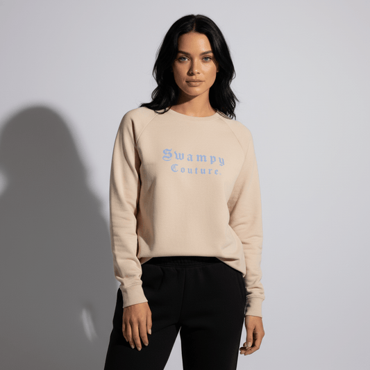 Women's Lightweight Premium Wash Sweatshirt - Blush - Swampy Couture - sweatshirt