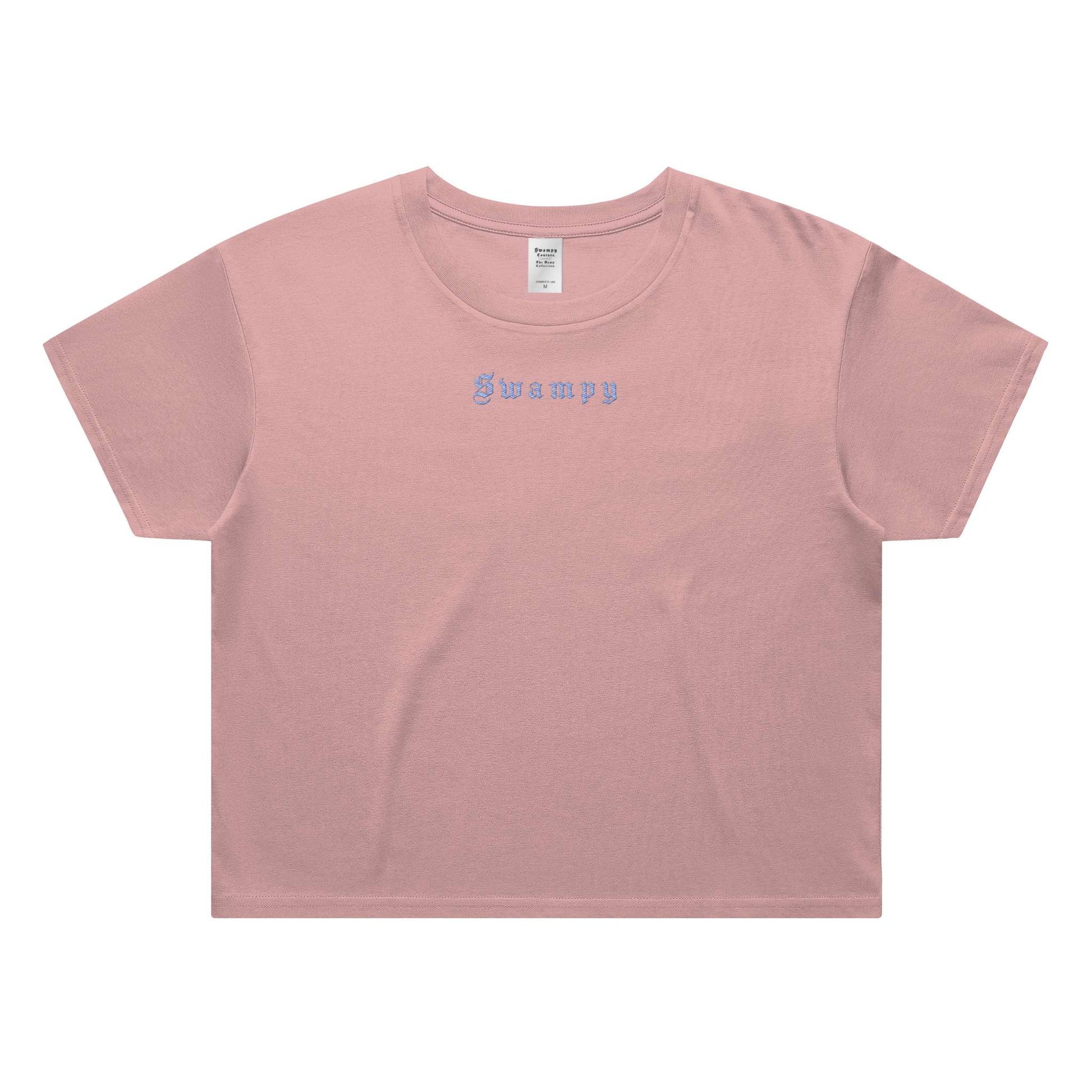 Cali Crop Top - Desert Pink - Swampy Couture - tshirt