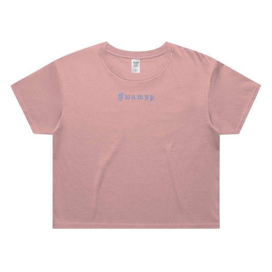 Cali Crop Top - Desert Pink - Swampy Couture - tshirt