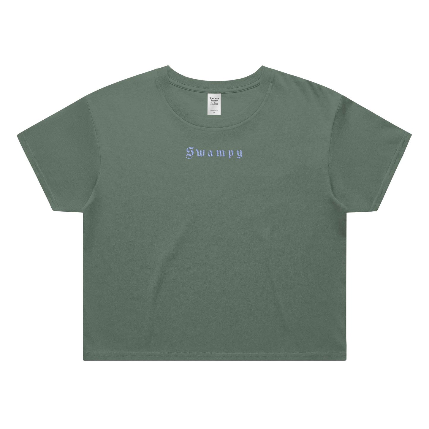 Cali Crop Top - Royal Pine - Swampy Couture - tshirt