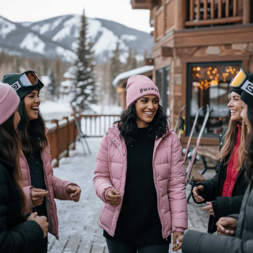 Cuff Beanie - Pink - Swampy Couture - beanie