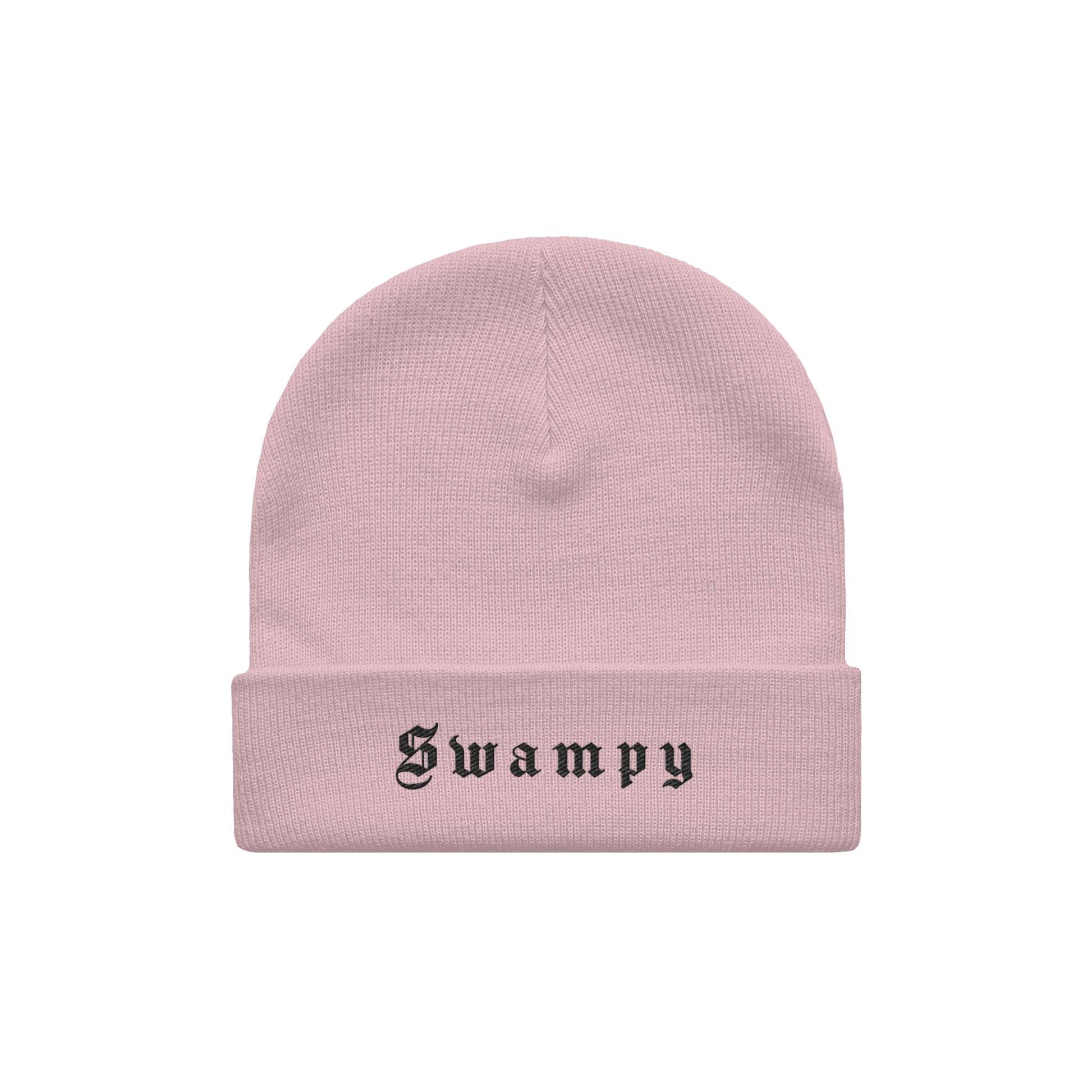 Cuff Beanie - Pink - Swampy Couture - beanie