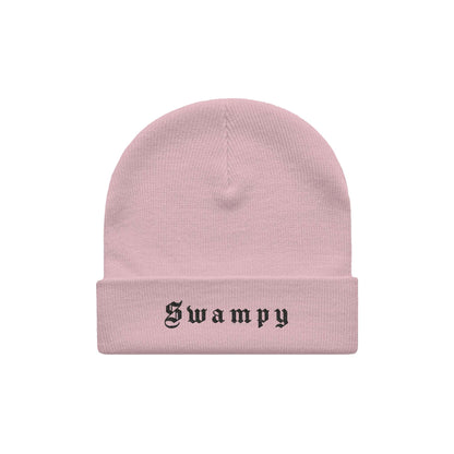Cuff Beanie - Pink - Swampy Couture - beanie