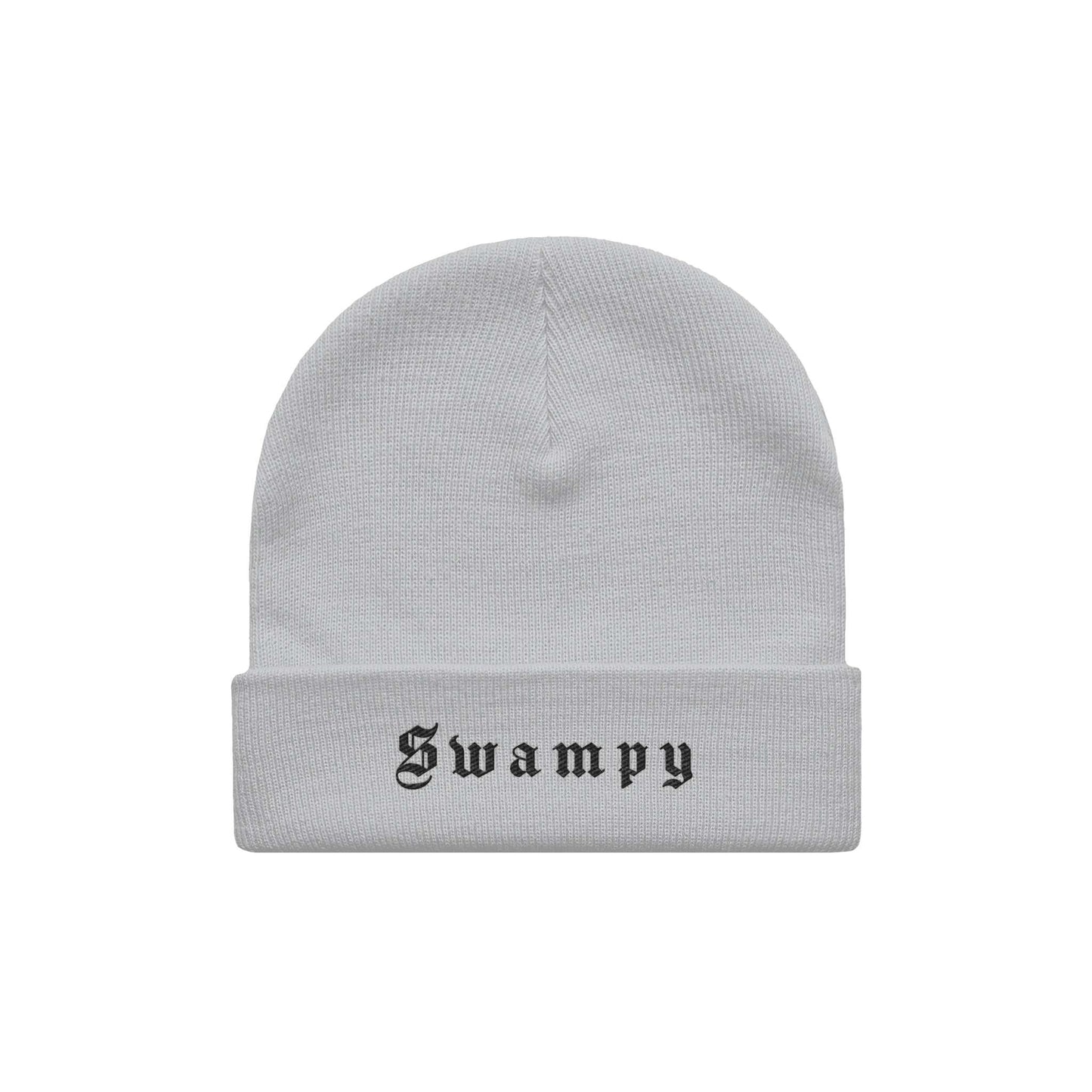 Cuff Beanie - White Heather - Swampy Couture - beanie