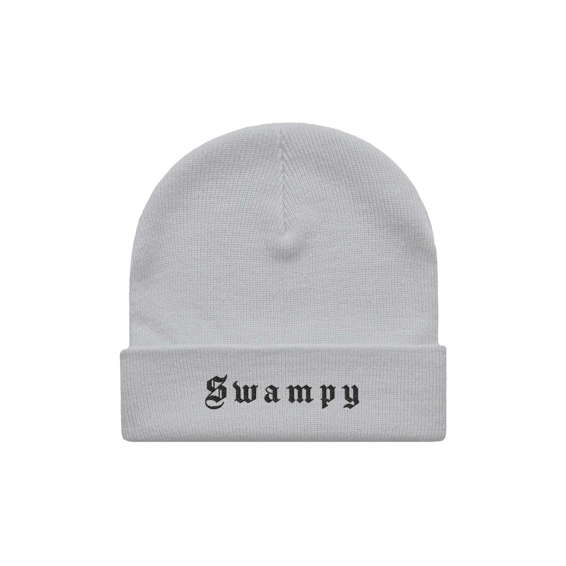 Cuff Beanie - White Heather - Swampy Couture - beanie