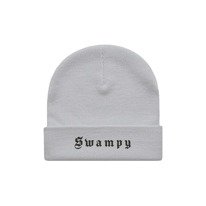 Cuff Beanie - White Heather - Swampy Couture - beanie