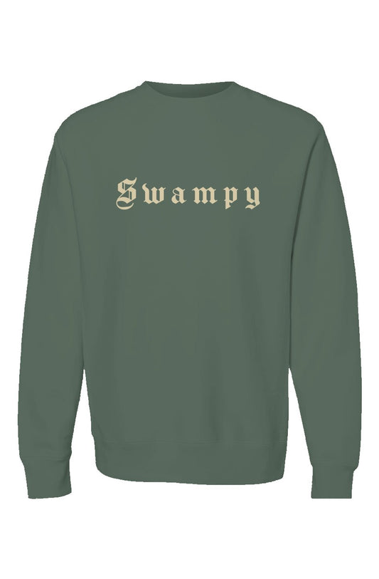 Heavyweight Crewneck - Alpine Green - Swampy Couture - sweatshirt