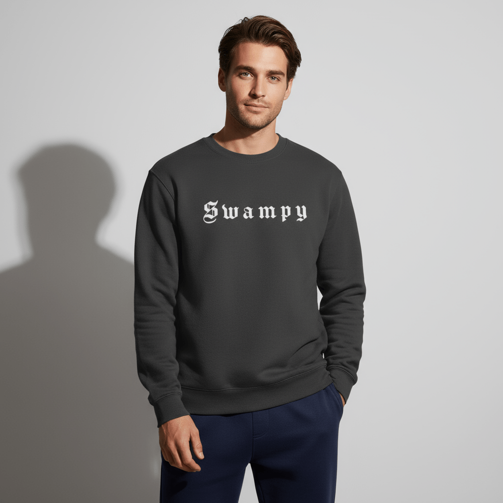 Heavyweight Crewneck - Black - Swampy Couture - sweatshirt