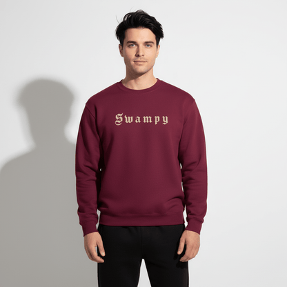 Heavyweight Crewneck - Maroon - Swampy Couture - sweatshirt