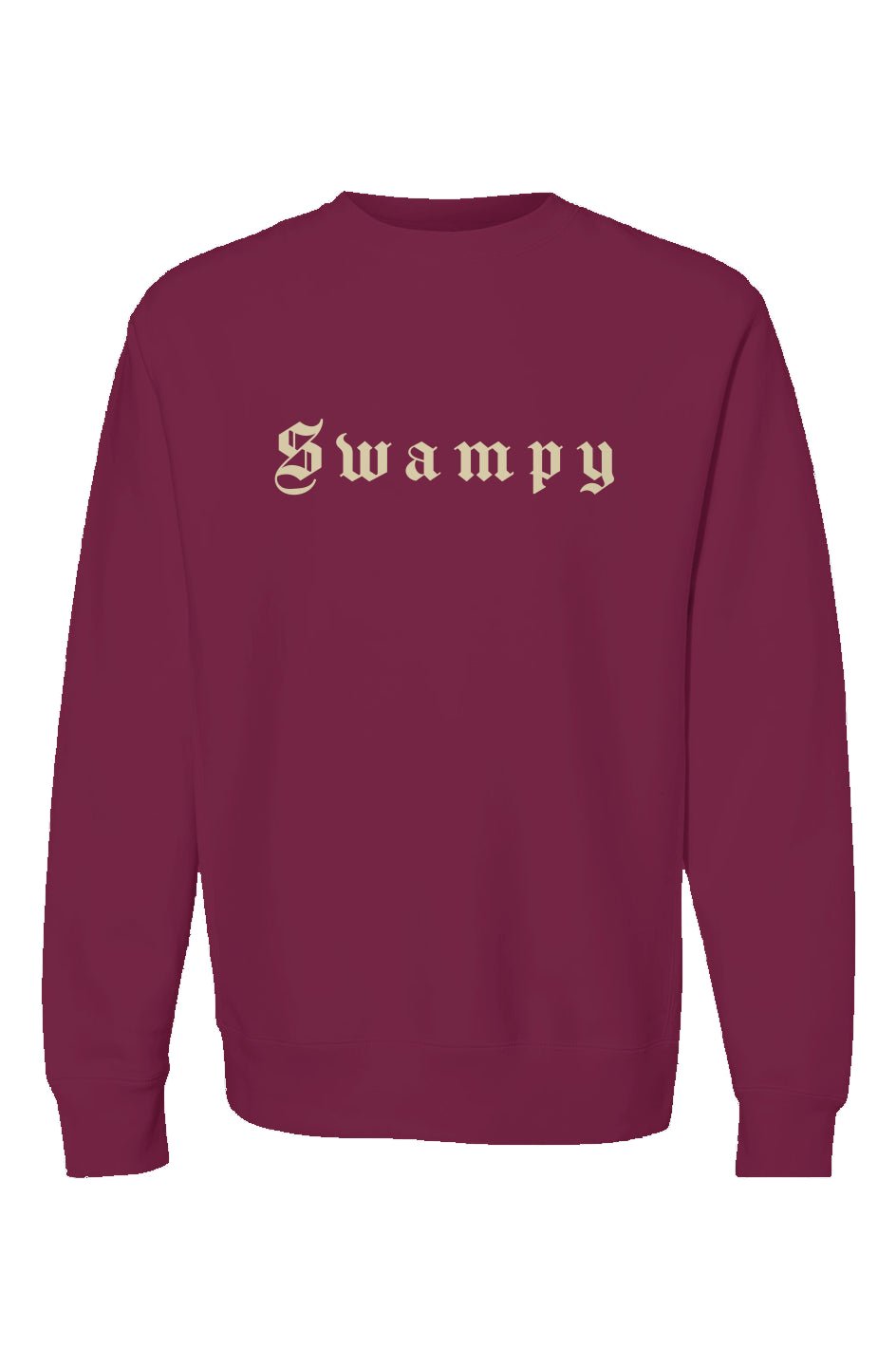 Heavyweight Crewneck - Maroon - Swampy Couture - sweatshirt