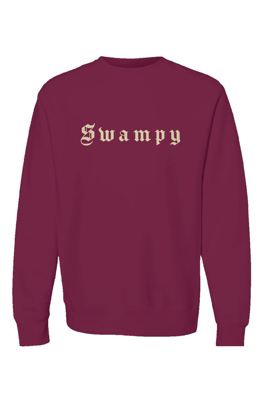 Heavyweight Crewneck - Maroon - Swampy Couture - sweatshirt
