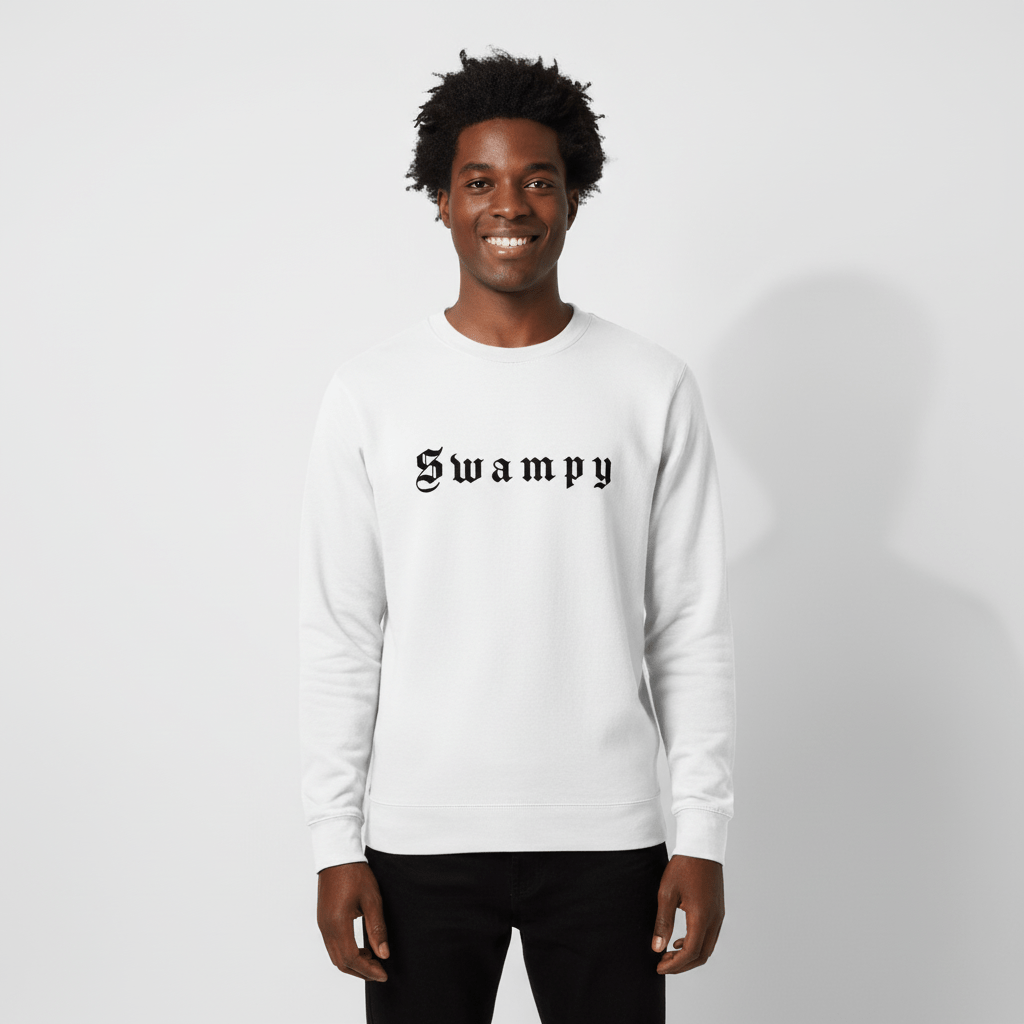 Heavyweight Crewneck - White - Swampy Couture - sweatshirt