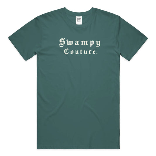 Premium Pigment Dye Tee - Alpine Green - Swampy Couture - tshirt