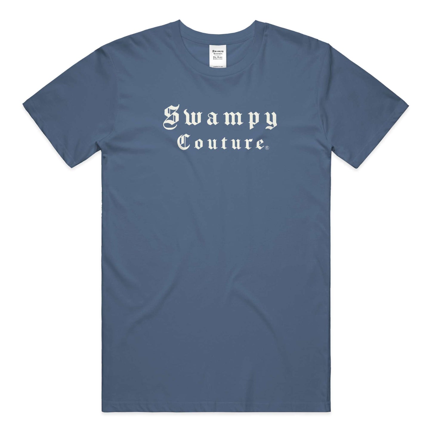 Premium Pigment Dye Tee - Slate Blue - Swampy Couture - tshirt