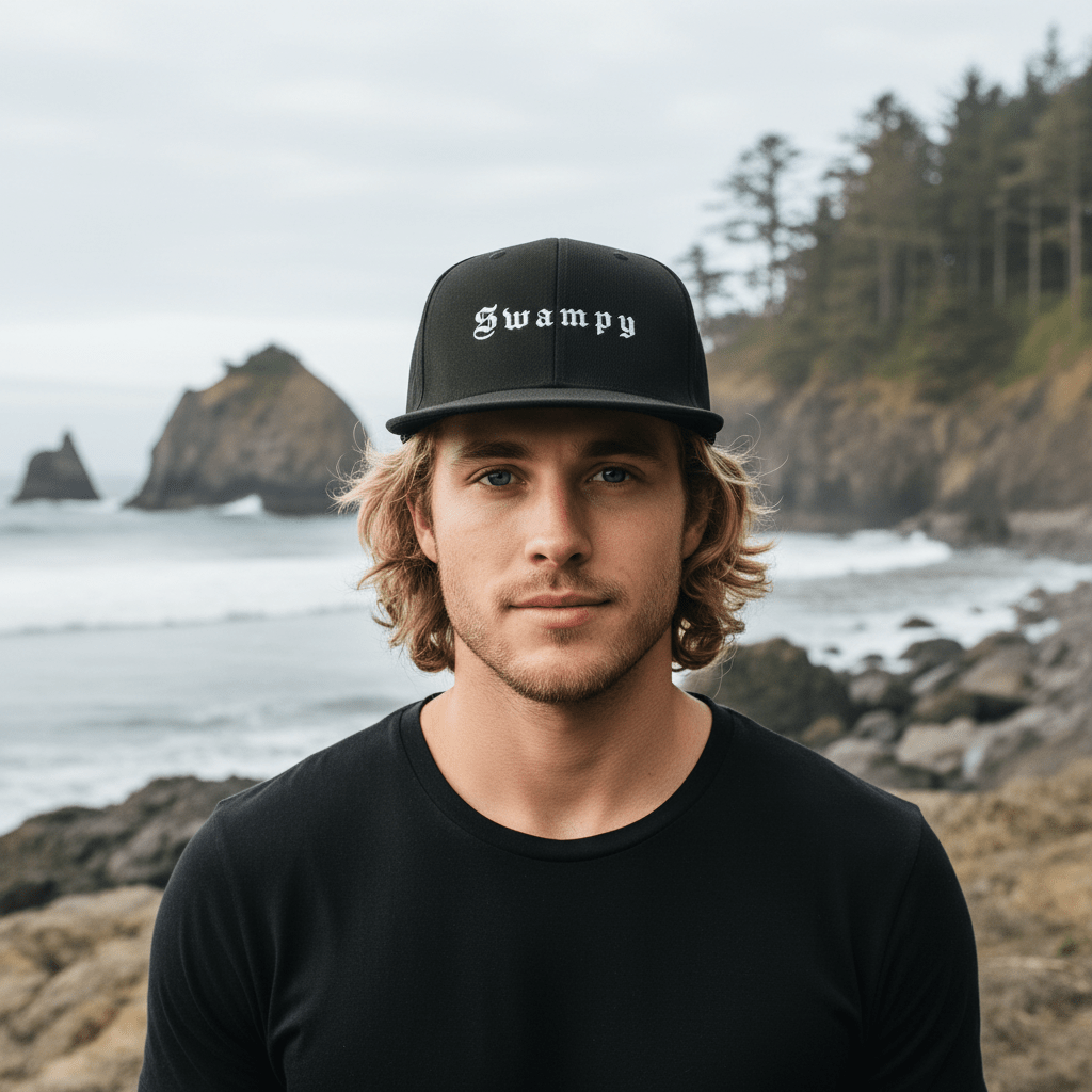 Premium Snapback - Black - Swampy Couture - hats