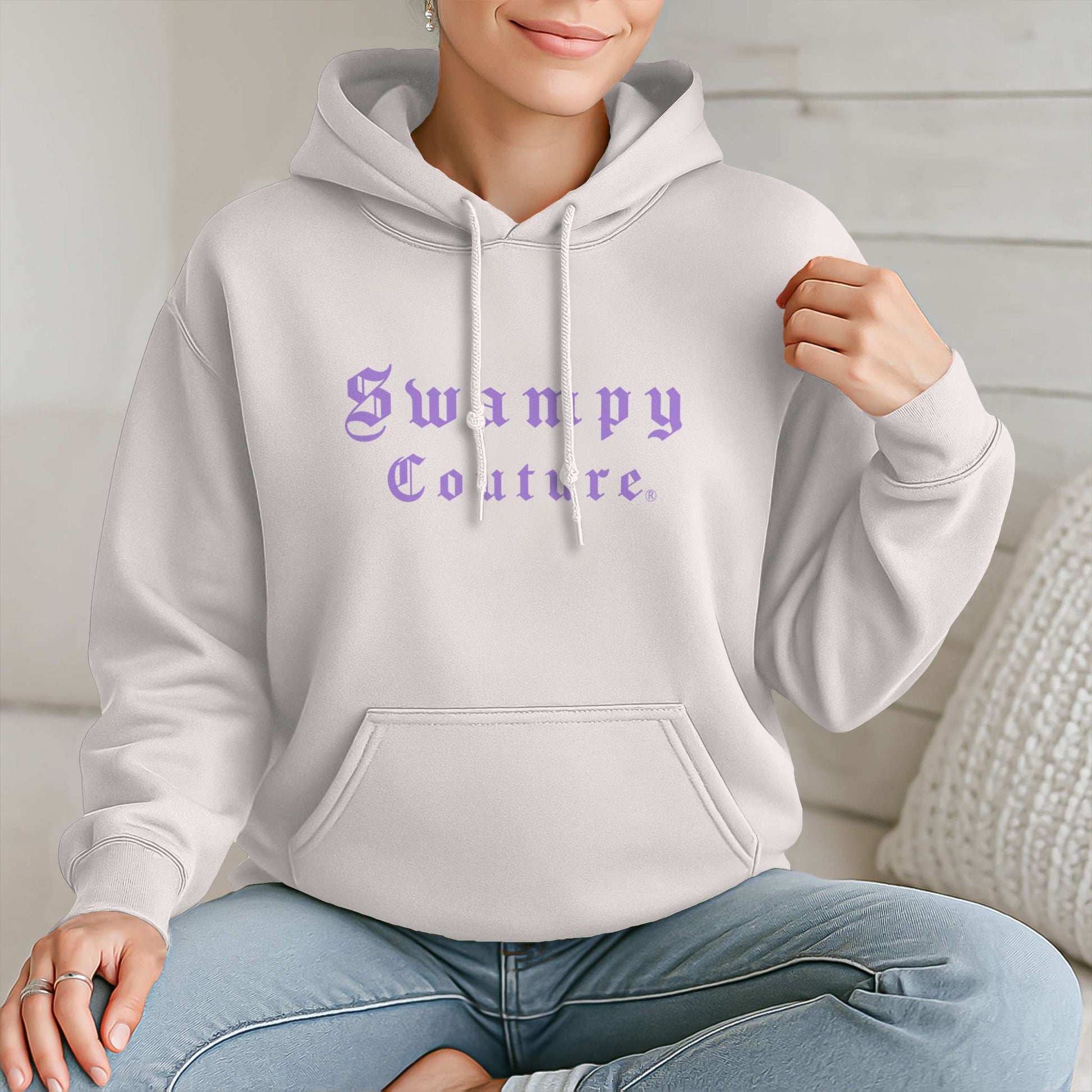 The Elevated Hoodie - Bone - Swampy Couture - hoodie