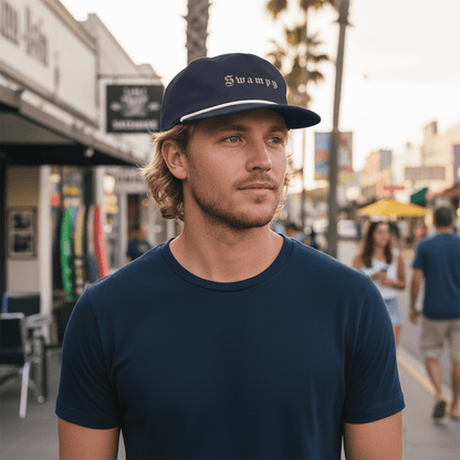The Surf Rope Cap - Navy - Swampy Couture - hat