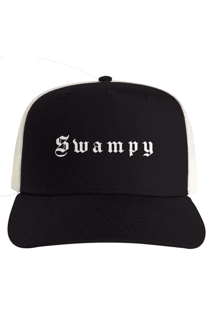 Trucker Hat - Black - Swampy Couture - hat
