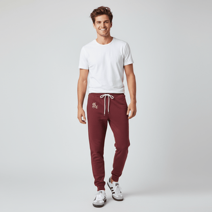 Unisex Premium Joggers - Maroon - Swampy Couture - pants