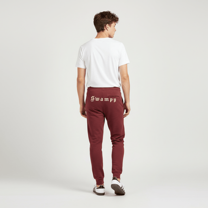 Unisex Premium Joggers - Maroon - Swampy Couture - pants
