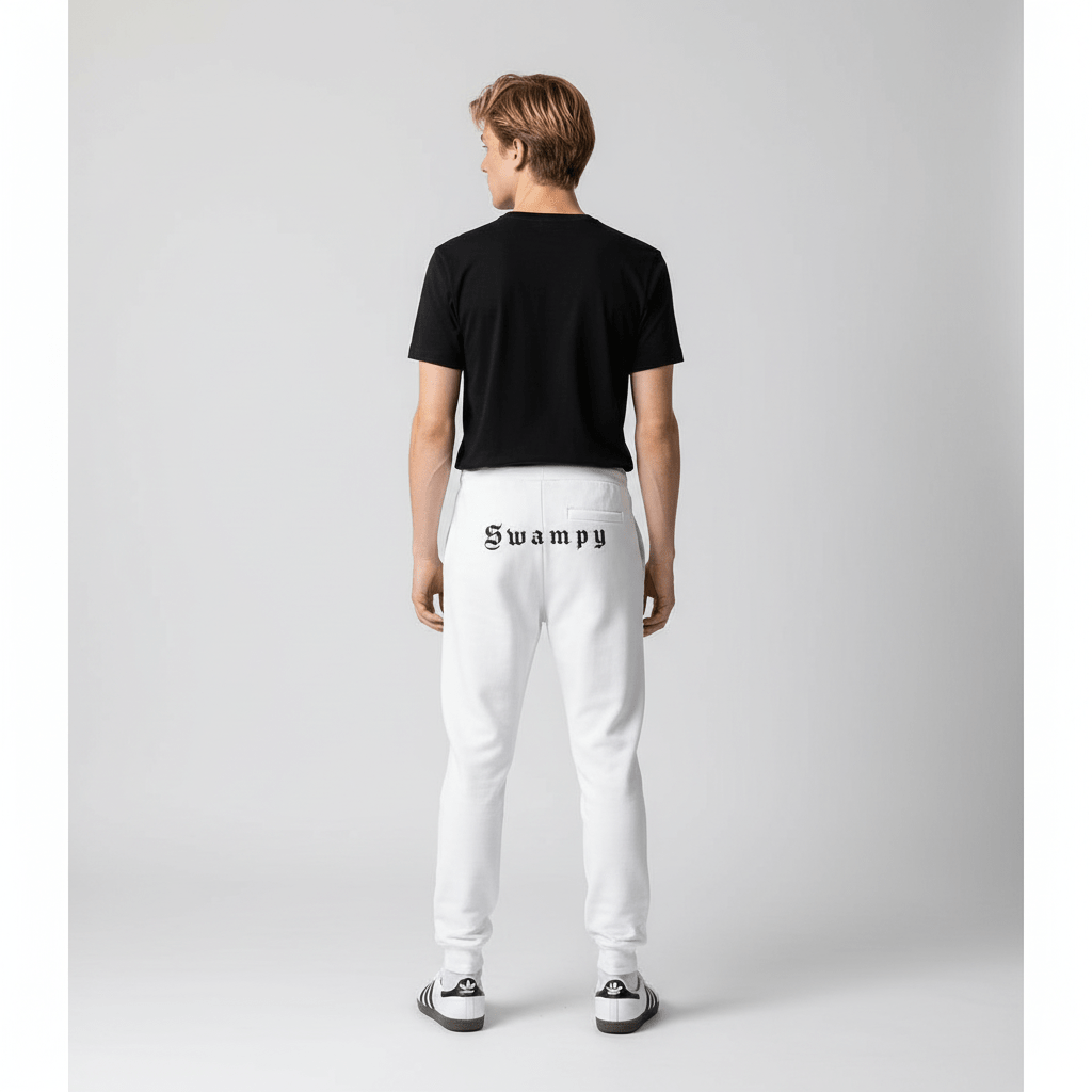 Unisex Premium Joggers - White - Swampy Couture - pants