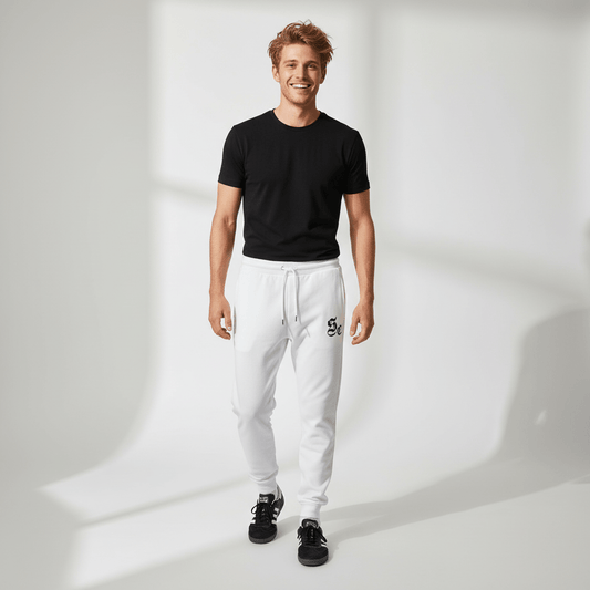 Unisex Premium Joggers - White - Swampy Couture - pants