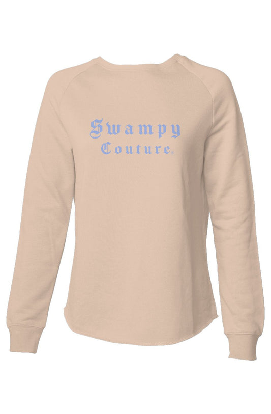 Women's Lightweight Premium Wash Sweatshirt - Blush - Swampy Couture - sweatshirt