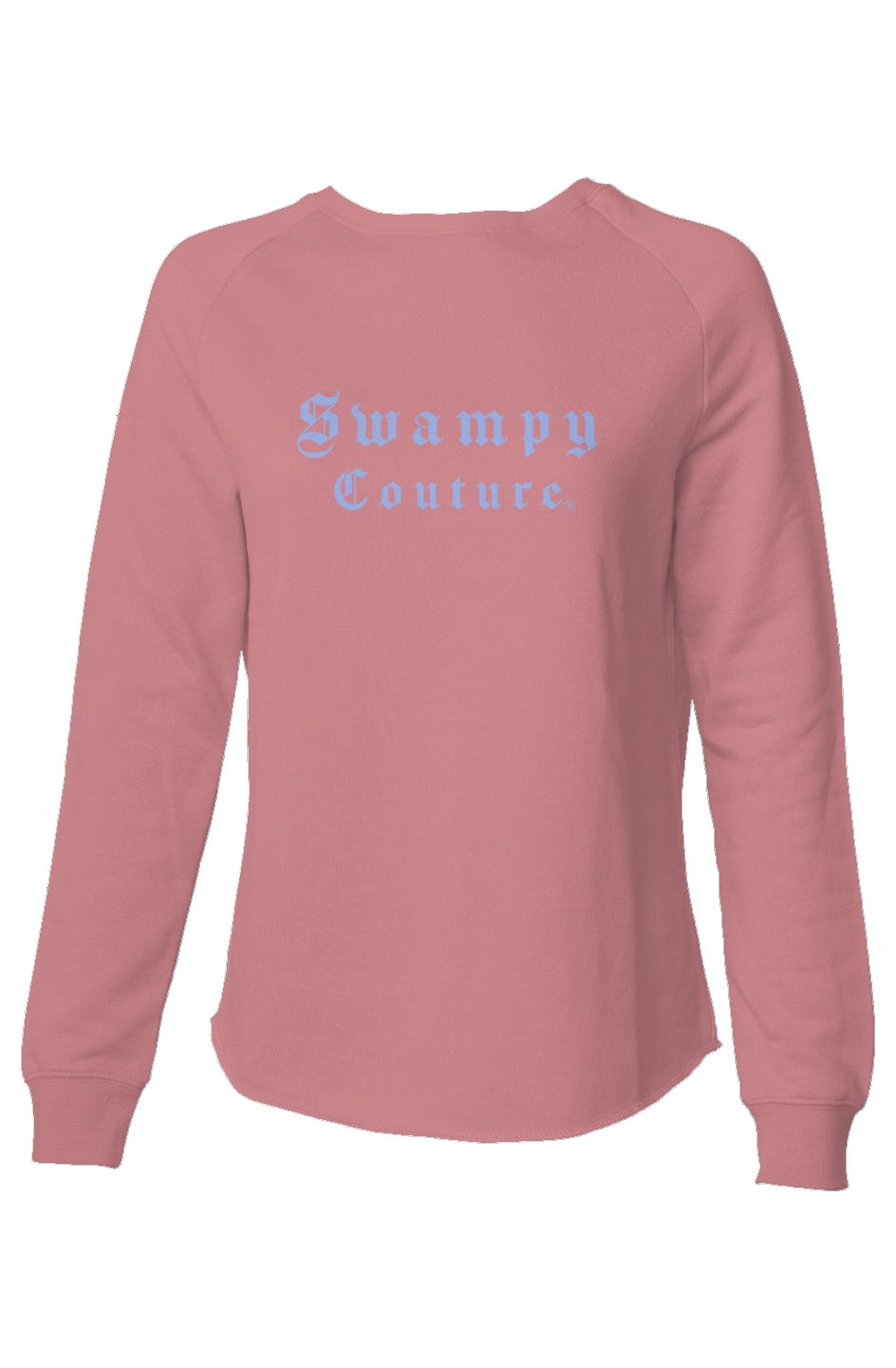 Women's Lightweight Premium Wash Sweatshirt - Dusty Rose - Swampy Couture - sweatshirt
