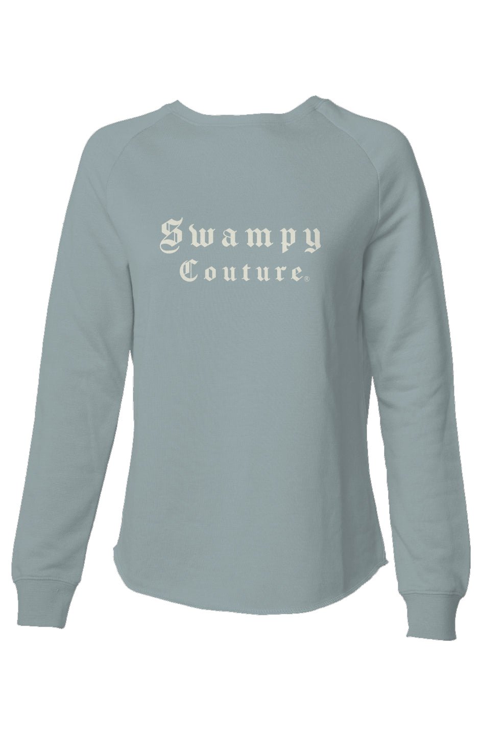 Women's Lightweight Premium Wash Sweatshirt - Sage - Swampy Couture - sweatshirt