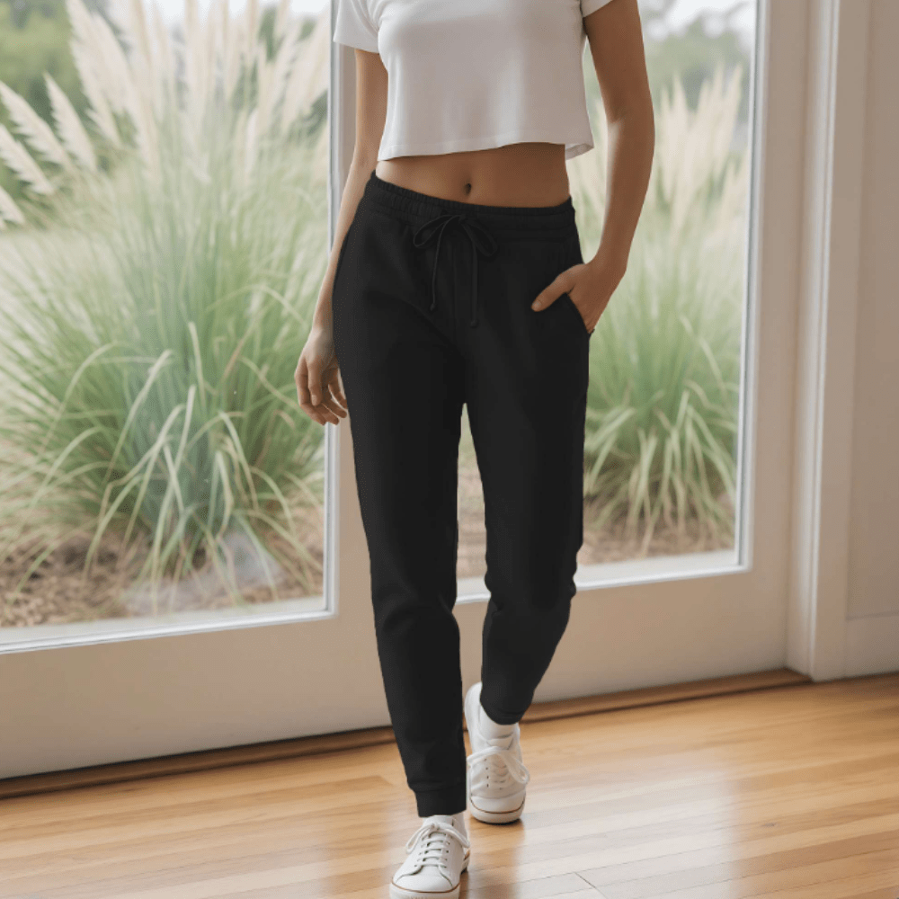 Women's Premium Wash Sweatpants - Black - Swampy Couture - pants